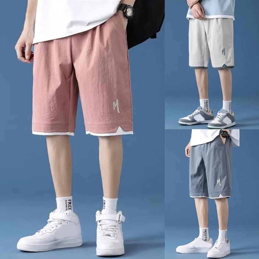 MENS WOMENS CASUAL SWEAT SHORTS PLAIN GYM SHORTS FLEECE HOUSE GYM DAILY HAREM