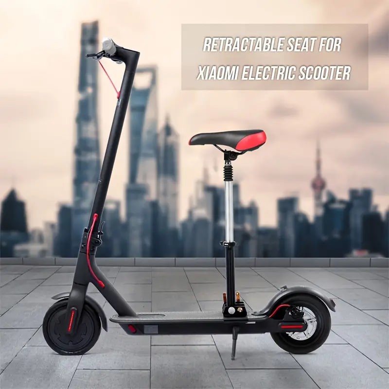1pc Scooter Seat, Foldable Saddle, Aluminum Alloy Shock Absorbing Saddle, Scooter Accessories
