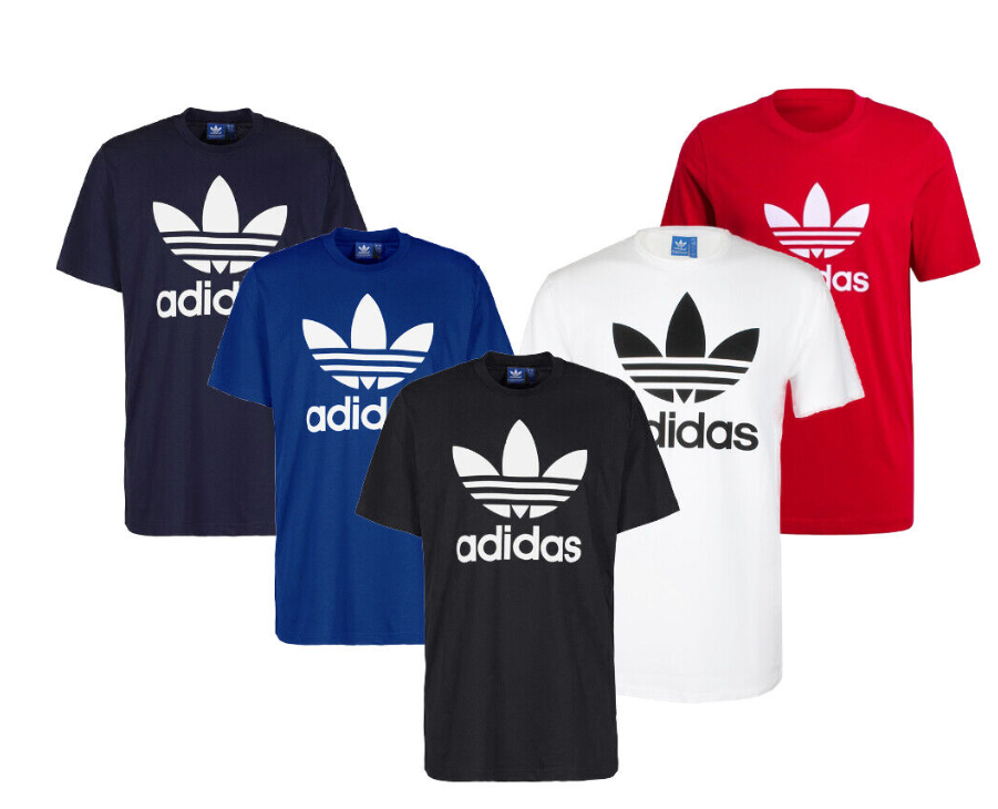 Adidas Men's T-Shirt Short Sleeve Trefoil Logo Design Graphic Classic Shirt